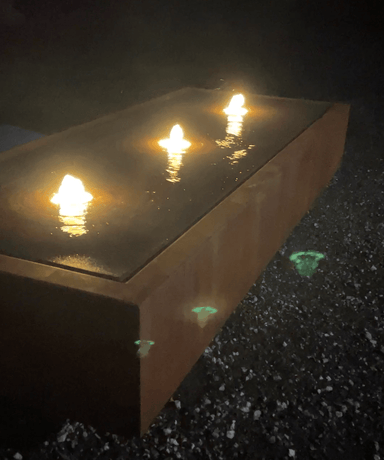 Table d'eau Kukei avec lumières DEL - Atelier Cortena