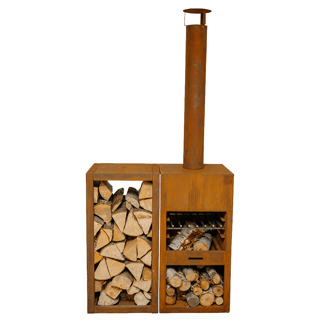 Foyer à bois cook-in Lund - Atelier Cortena