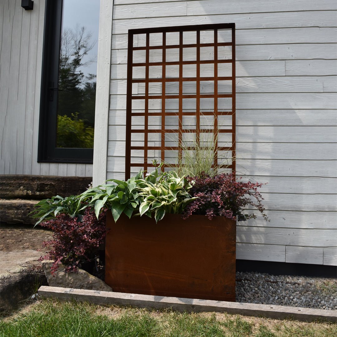 Panneau d'intimité Treilli avec jardinière - Atelier Cortena