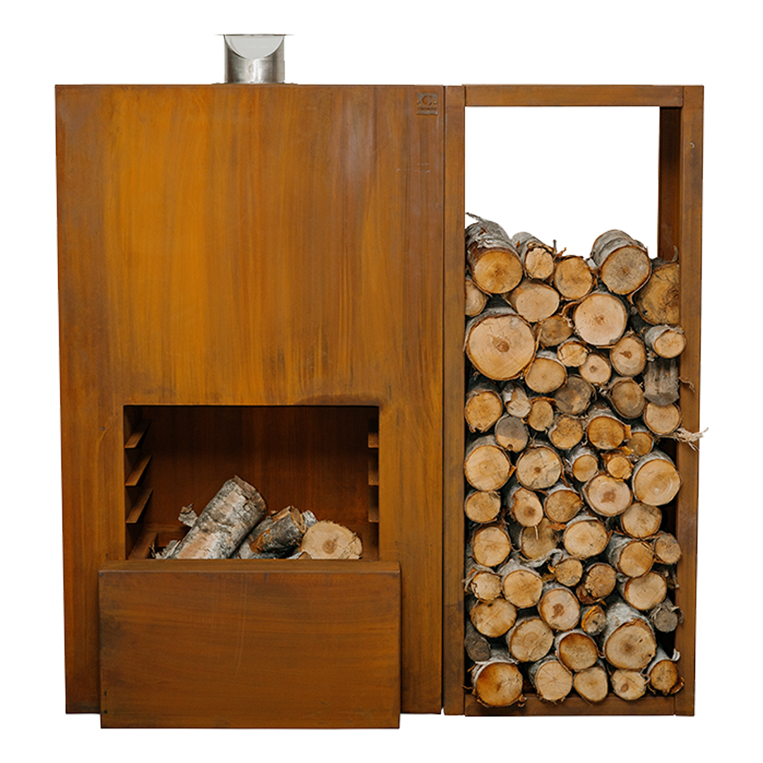 Osby Cook-in Wood Fireplace