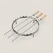 Anneau rond pour brochettes en acier - Atelier Cortena