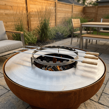 Anneau rond pour brochettes en acier - Atelier Cortena
