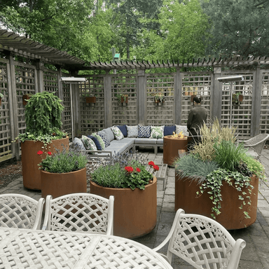 Jardinière ronde minimaliste - Atelier Cortena