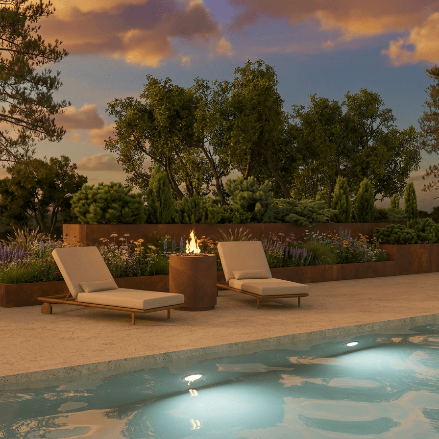 Mur de soutènement droit - Atelier Cortena