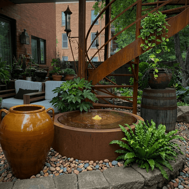 Table d'eau Shikaku avec lumière DEL - Atelier Cortena